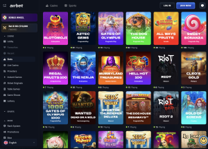 image of airbet casino website